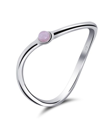 Rose Quartz Silver Rings NSR-2477-RQ